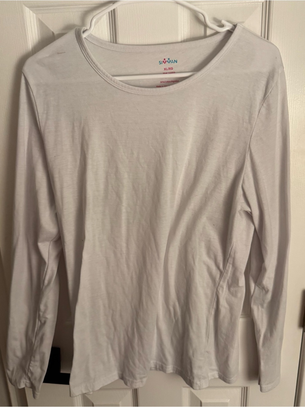 Silvon White Long Sleeve Tee